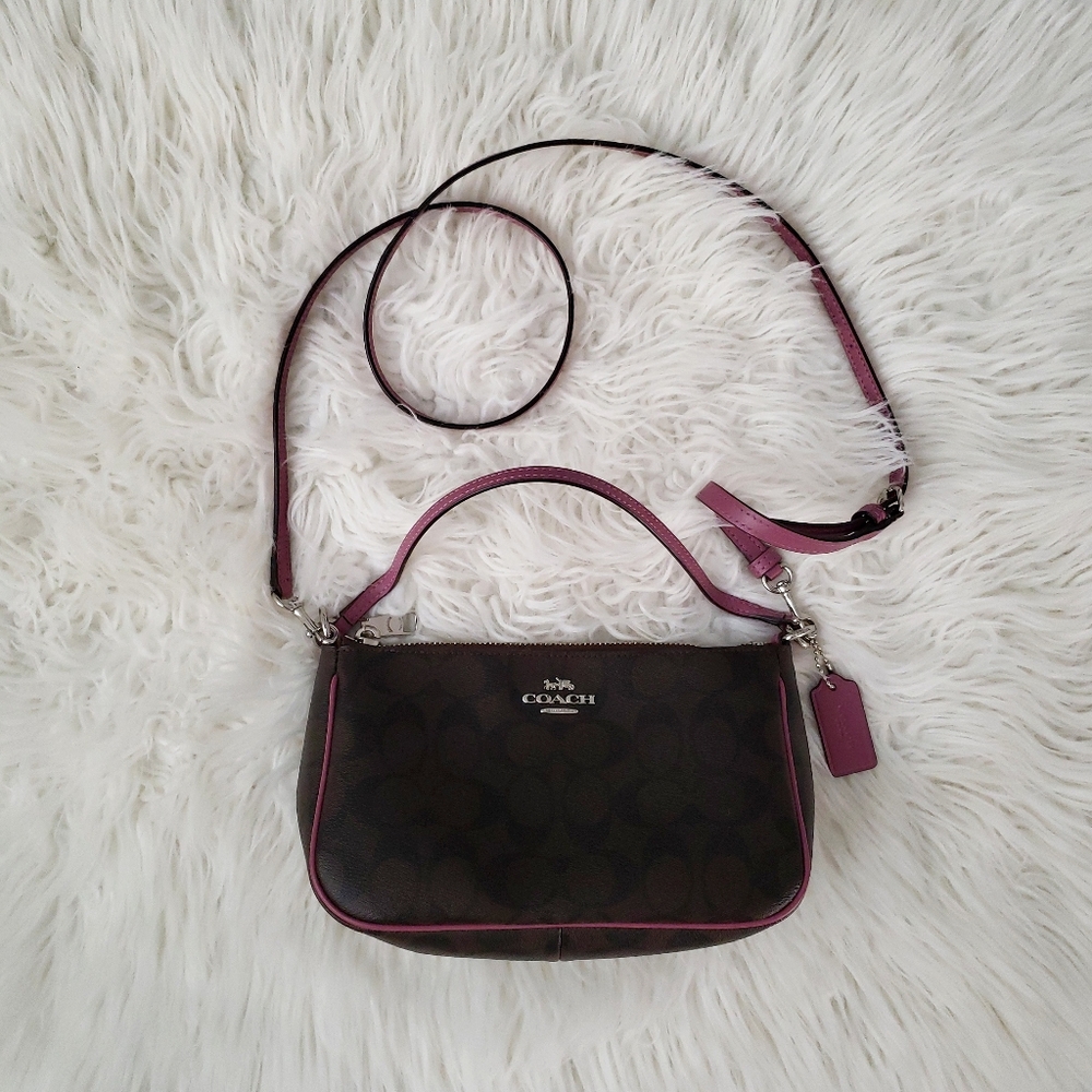 With tag - COACH Monogram Mauve 2-way Crossbody